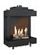Kratki Leo LP 76 62 G20 Kaminofen Gas Warmluft 8.6kW Dreiseitige mit fester Tür