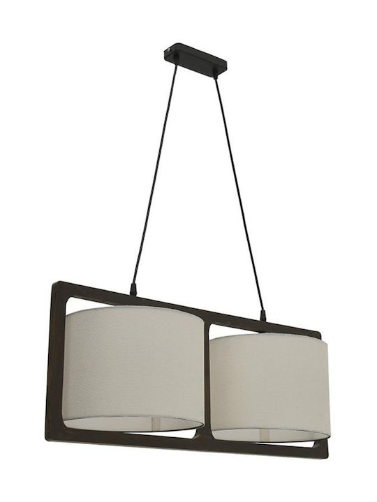 Click Pendant Light Suspension for Socket E27 Brown