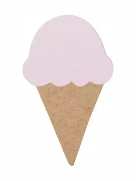 April Eleven Wooden Kids Wall Light Ice Cream Pink