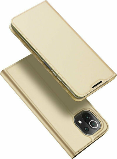 Dux Ducis Skin Pro Book Synthetic Leather Gold (Xiaomi Mi 11 Lite / 11 Lite 5G / 11 Lite 5G NE)