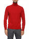 Armani Exchange Men's Long Sleeve Sweater Turtleneck Red