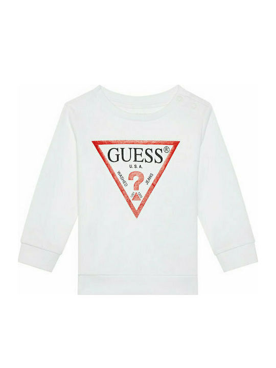 Guess Fleece - Polar Hanorac pentru copii Alb