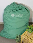 Sunshine Hotel Fabric Laundry Bag with Dimensions W75xD95cm. Green