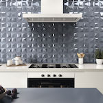 Ravenna Adra Πλακάκι Τοίχου Κουζίνας / Μπάνιου Κεραμικό Γυαλιστερό 25x25cm Anthracite