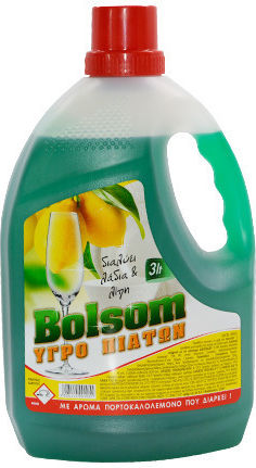 Bolsom Офис бюро Течно за Миене на Съдове с Аромат Лимон 1x3л