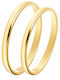 Maschio Femmina Slim Wedding Ring 14K