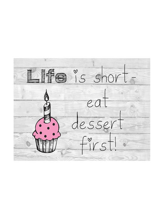 Cb cases Cupcake mit Spruch Gemälde auf Leinwand 20x30cm