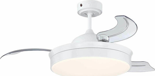 Westinghouse Tori Ceiling Fan 106.6cm with Light Fixture White