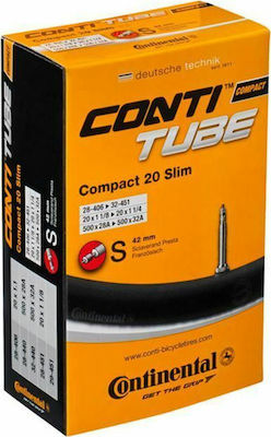 Continental Compact Slim S42 Bicycle Tyre Inner Tube 20" 020183