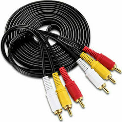 FT Electronics Cable 3x RCA male - 3x RCA male 10m (FTT16-008)