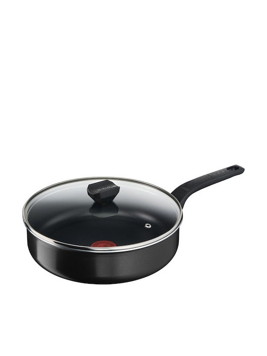 Tefal Simply Clean Pan With Lid made of Aluminum with Non-Stick Coating 24cm
