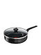 Tefal Simply Clean Pan With Lid made of Aluminum with Non-Stick Coating 24cm