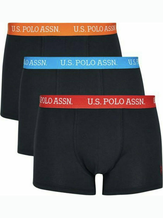 U.S. Polo Assn. Ανδρικά Μποξεράκια Μαύρα 3Pack