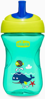 Chicco Advanced Cup Easy Drinking Educational Sippy Cup Plastic Green for 18m+m+ 266ml