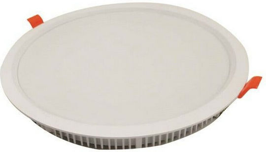Eurolamp Rund Vertieft LED Panel 30W mit Kaltweiß Licht 6500K