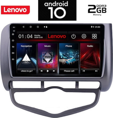 Lenovo Car-Audiosystem für Honda Jazz 2002-2008 mit Klima (Bluetooth/USB/AUX/WiFi/GPS) mit Touchscreen 9"