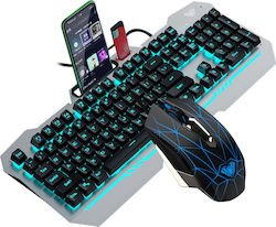 Aula T101 Cu membrană - Set cu Mouse (Engleză US)