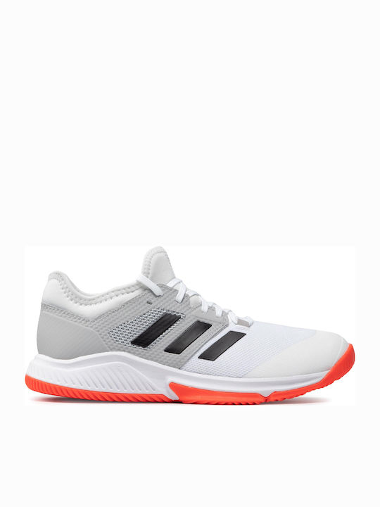 Adidas Court Team Bounce Ανδρικά Αθλητικά Παπούτσια Βόλεϊ Cloud White / Core Black / Solar Red