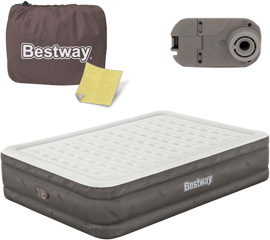 Bestway Saltea Gonflabilă De Dormit Dublă Cu Pompa Electrică Integrată 203x152x46cm
