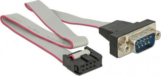 DeLock Rs 232 Serial Pin Header Καλώδιο RS232 9-pin male σε DE-9