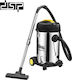 DSP KD2004 Vacuum Wet / Dry 1200W with Stainless Bin 25lt