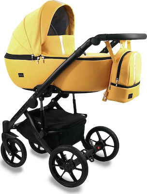 Bexa Air 2 in 1 Verstellbar 2 in 1 Baby Kinderwagen Geeignet für Neugeborene Gelb