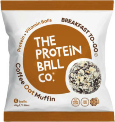 The Protein Ball Co. Μάφιν Βρώμης Balls Coffee 45gr