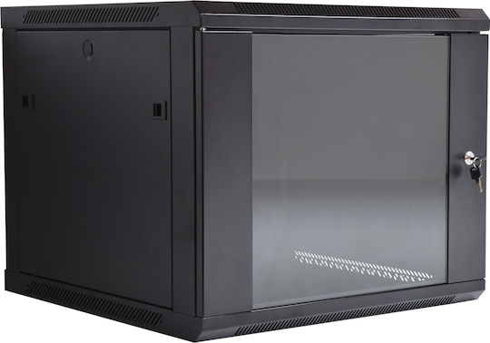 Adastra Rc6u600 Επιτοίχια Καμπίνα Rack 6U 60x60x36.7cm Μαύρο