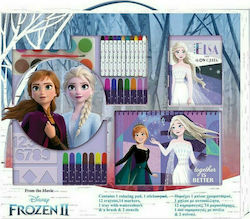 Διακάκης Σετ Χρωματισμού Elsa Snow Queen Colouring Set in Case 54x47cm