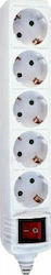 Geyer Power Strip 5 Sockets with 2m Cable Geyer Power Strip 5 Sockets with 2m Cable