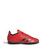 Adidas Παιδικά Ποδοσφαιρικά Παπούτσια Superlative Predator Freak 4 με Σχάρα Κόκκινα
