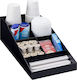 Navaris Plastic Bar Organizer with 7 Compartments with Dimension 38.5x20.1x12.2cm