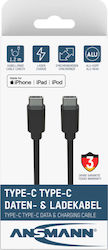 Ansmann USB 2.0 USB-C Male - USB-C 60W 1.2m (1700-0121)
