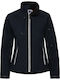 Bionic R-410F-0 Women's Short Sports Softshell Jacket Waterproof and Windproof for Winter Navy Blue
