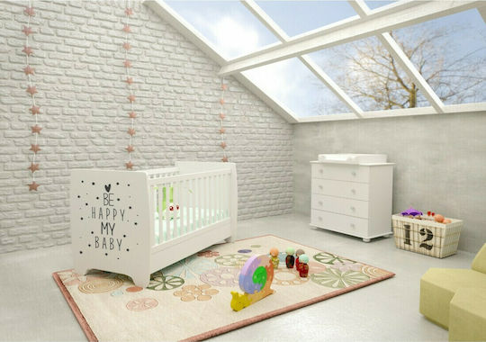 Asterias Bebe Polymorphic Baby Crib Evelina White