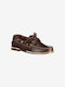 NAUTY063 Leder Herren Mokassins in Burgundisch Farbe