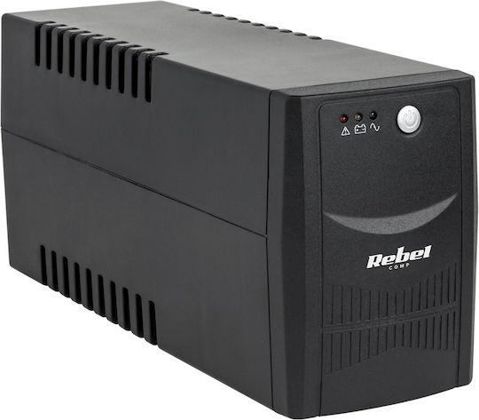 Rebel Micropower 600 UPS Off-Line 600VA 360W με 2 Schuko Πρίζες