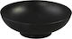 Servewell Matte Melamine Salad Bowl Black 21.5x21.5x8cm 6pcs