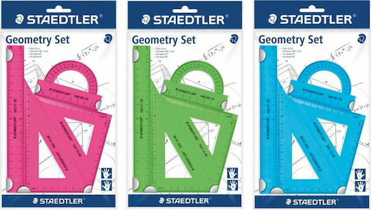 Staedtler Σετ 4 Γεωμετρικά Όργανα Πλαστικά (Διάφορα Χρώματα)