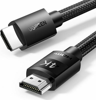 Ugreen HD119 HDMI 2.0 împletitură Cablu HDMI de sex masculin - HDMI de sex masculin 1m Negru