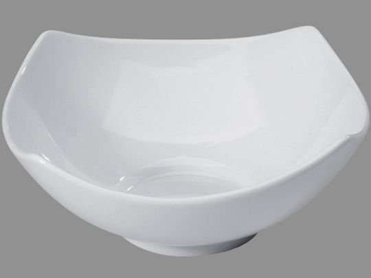 GTSA Σαλατιέρα από Πορσελάνη Λευκή 21x18.5cm 6τμχ