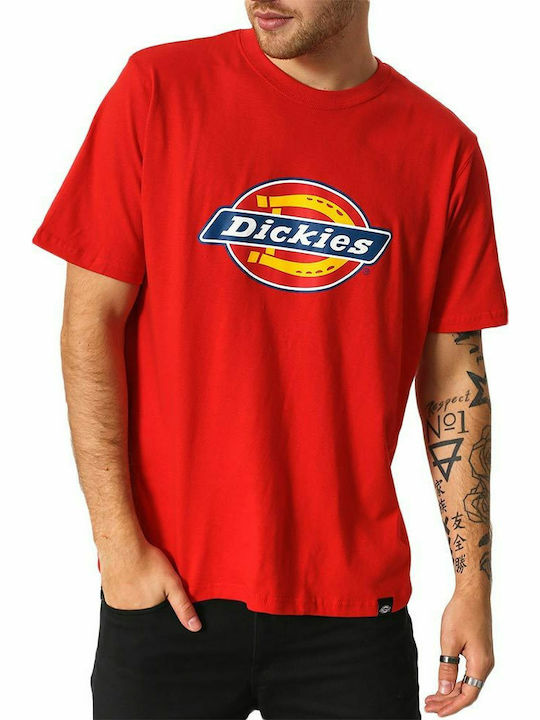 Dickies Horseshoe T-shirt Bărbătesc cu Mânecă Scurtă Fiery Red