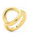 Folli Follie Ring made of Steel Gold Plated