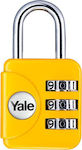 Yale Padlock Brass Combination 28.2mm 1pcs