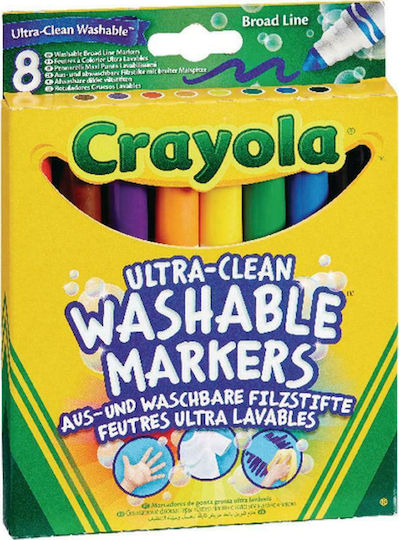 Crayola Markers Washable Drawing Markers Thick Set 8pcs