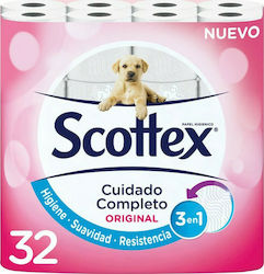 Scottex Original Toilet Paper 32 Rolls 2 Plies