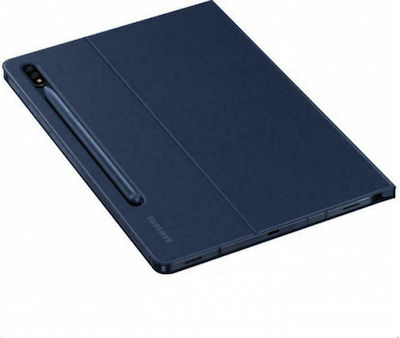 Samsung Cover Flip Cover Piele artificială Navy (Galaxy Tab S7) EF-BT630PNEGEU
