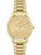 Lacoste Ladycroc Γυναικείο Ρολόι 36mm Μπαταρίας με Χρυσό Μεταλλικό Μπρασελέ
