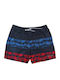 Men's Swimwear Shorts Navy Blue with Patterns