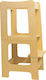 Montessori Learning Tower made of Wood Beige